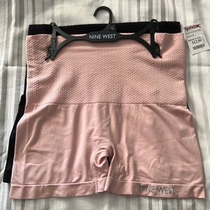 Nine West Firm Control Knit Waist Shaping Shorts 2pk NWT